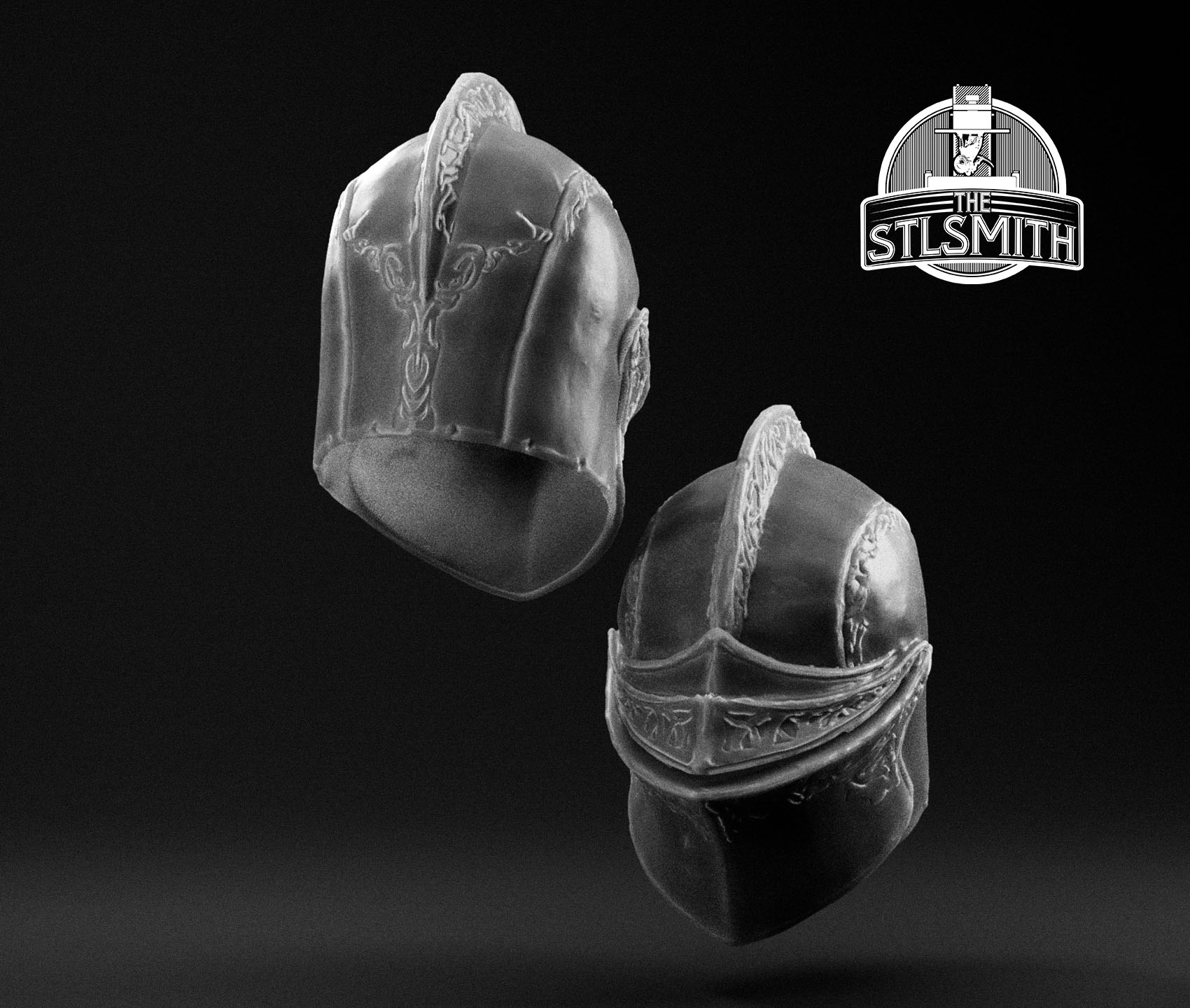 drakeblood helm render bw drakeblood helm render bw
