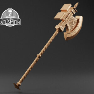 drakekeeper's greataxe render bronze