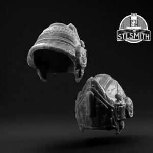 drone beast rider helmet render bw
