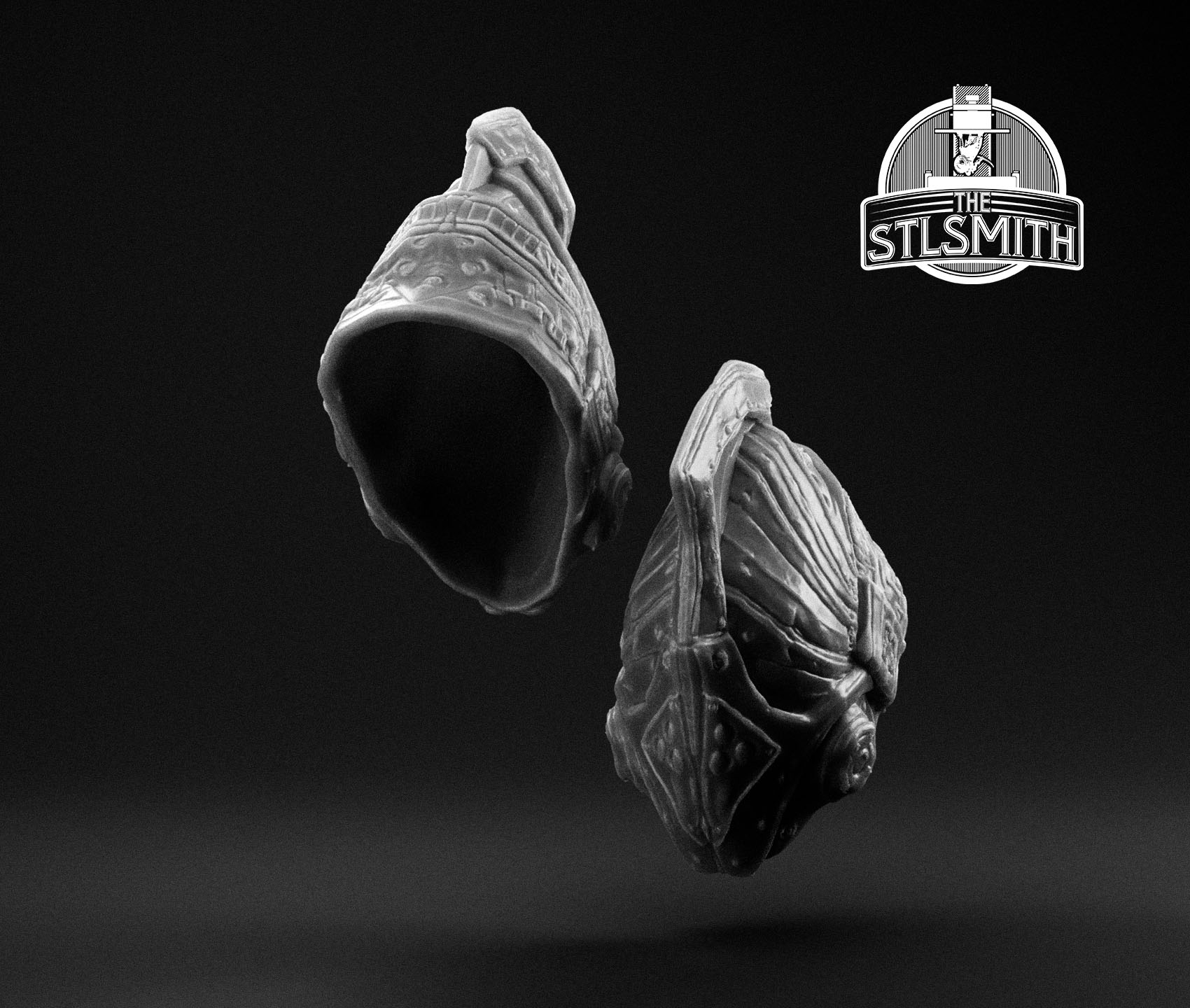 drone bolter helmet render bw drone bolter helmet render bw