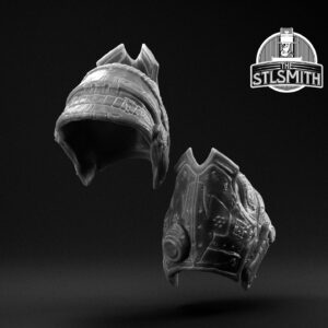 drone cyclops helmet render bw