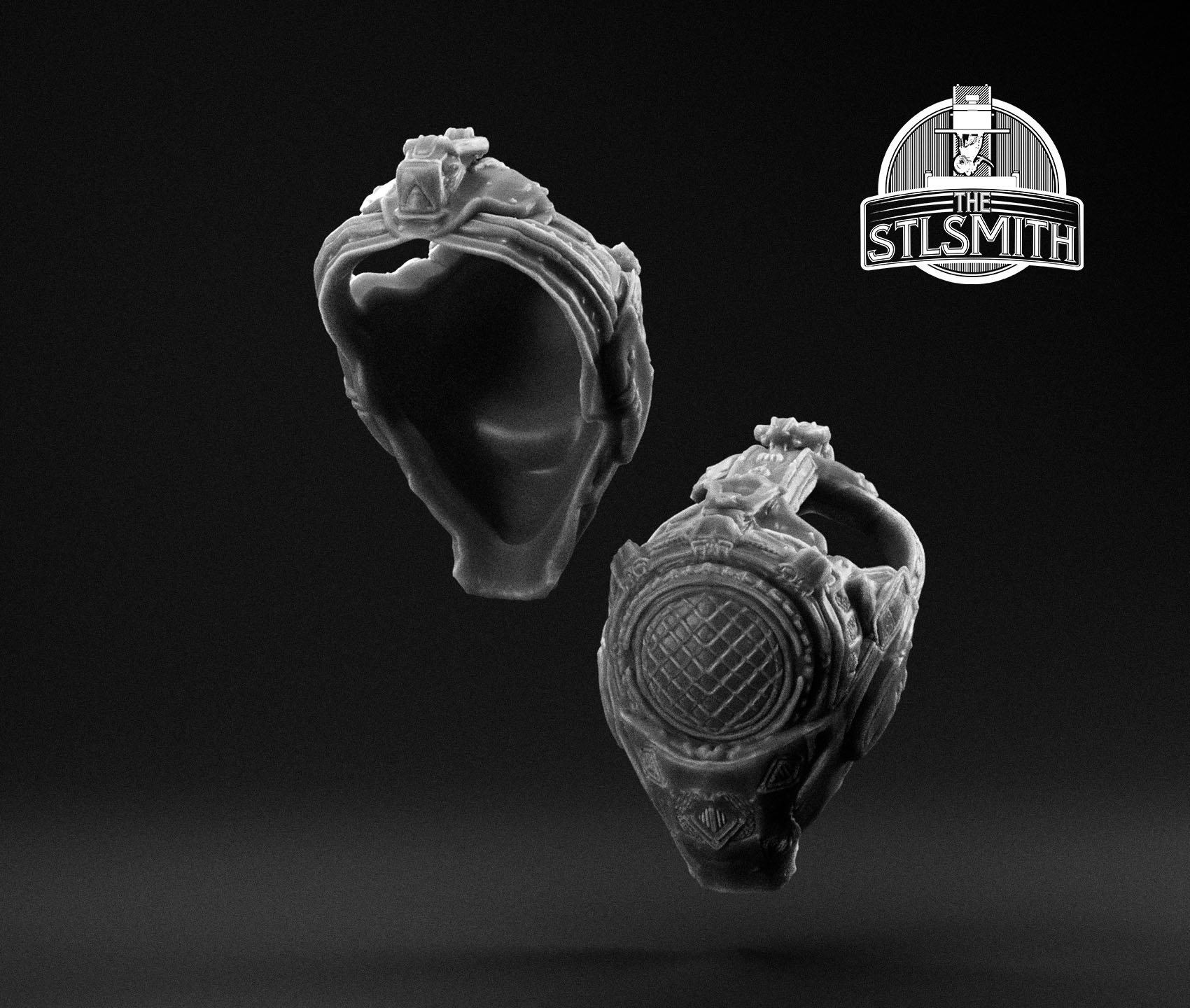 drone savage oculus helmet render bw drone savage oculus helmet render bw