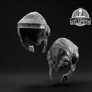 drone sniper helmet render bw