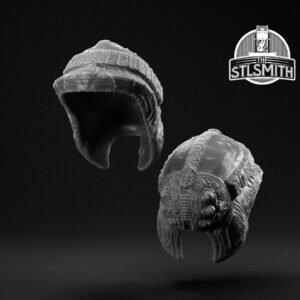 drone spotter helmet render bw