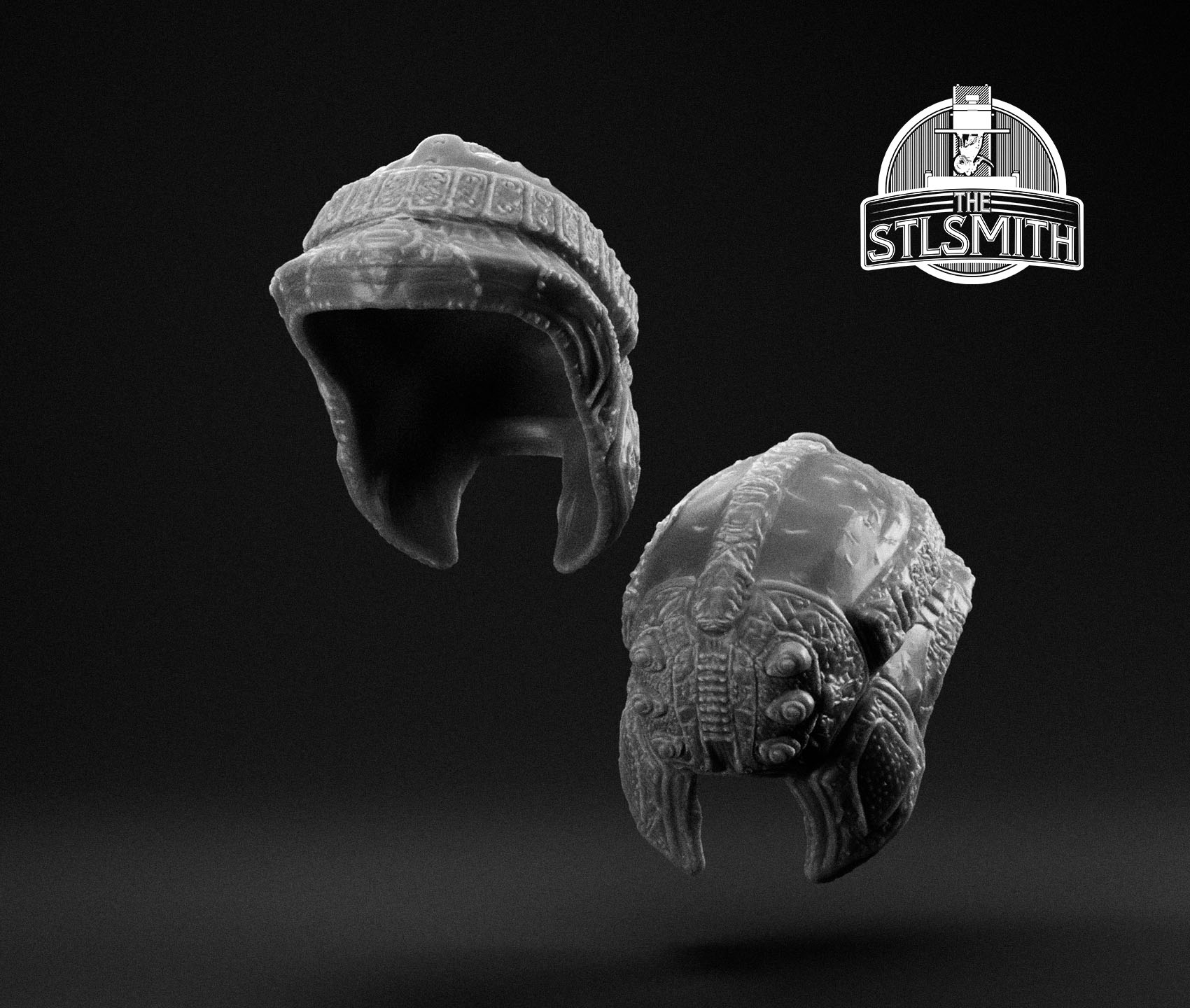 drone spotter helmet render bw drone spotter helmet render bw