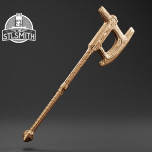 dwarven battleaxe digital model stl