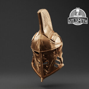 dwarven helmet render bronze