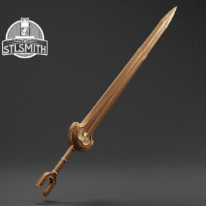 dwarven longsword render bronze