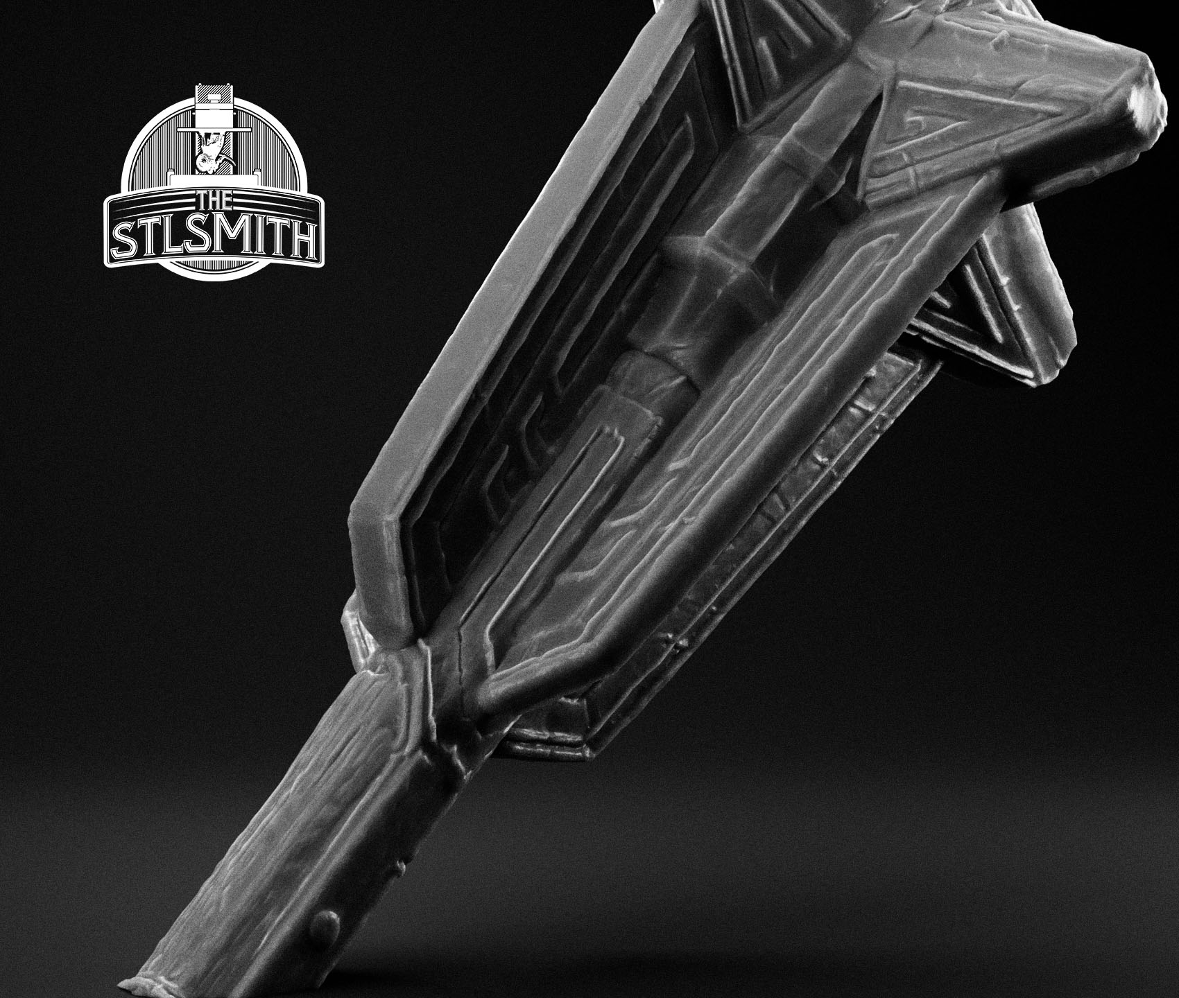 dwarven mace render bw 02 dwarven mace render bw 02