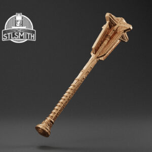 dwarven mace render bronze