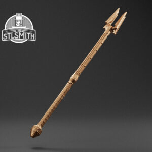 dwarven staff render bronze