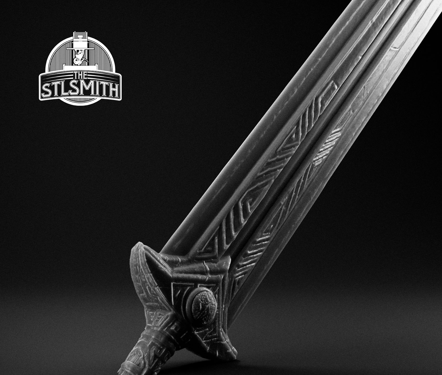 dwarven sword render bw 02 dwarven sword render bw 02