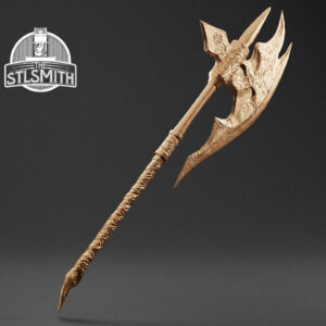 ebony battleaxe render bronze