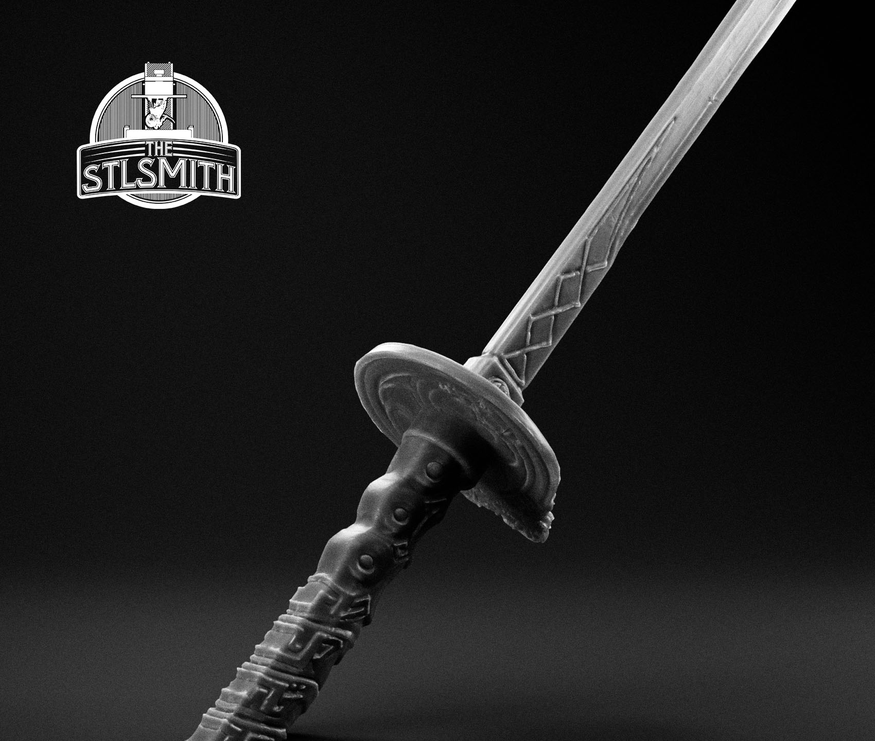 ebony blade render bw 02 ebony blade render bw 02
