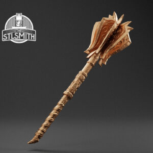 ebony mace render bronze