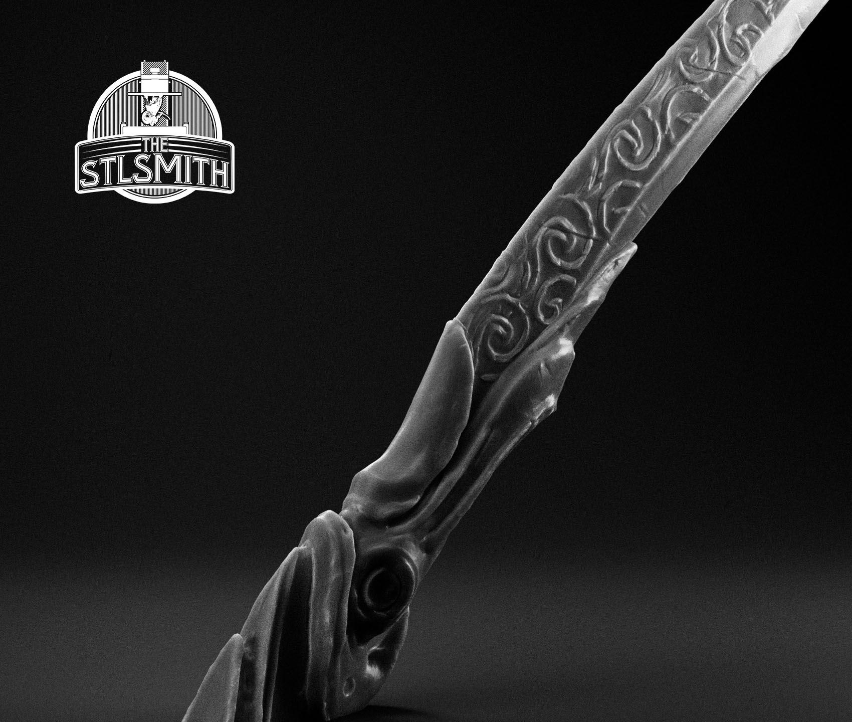 ebony sword render bw 02 ebony sword render bw 02