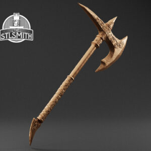 ebony war axe v2 render bronze