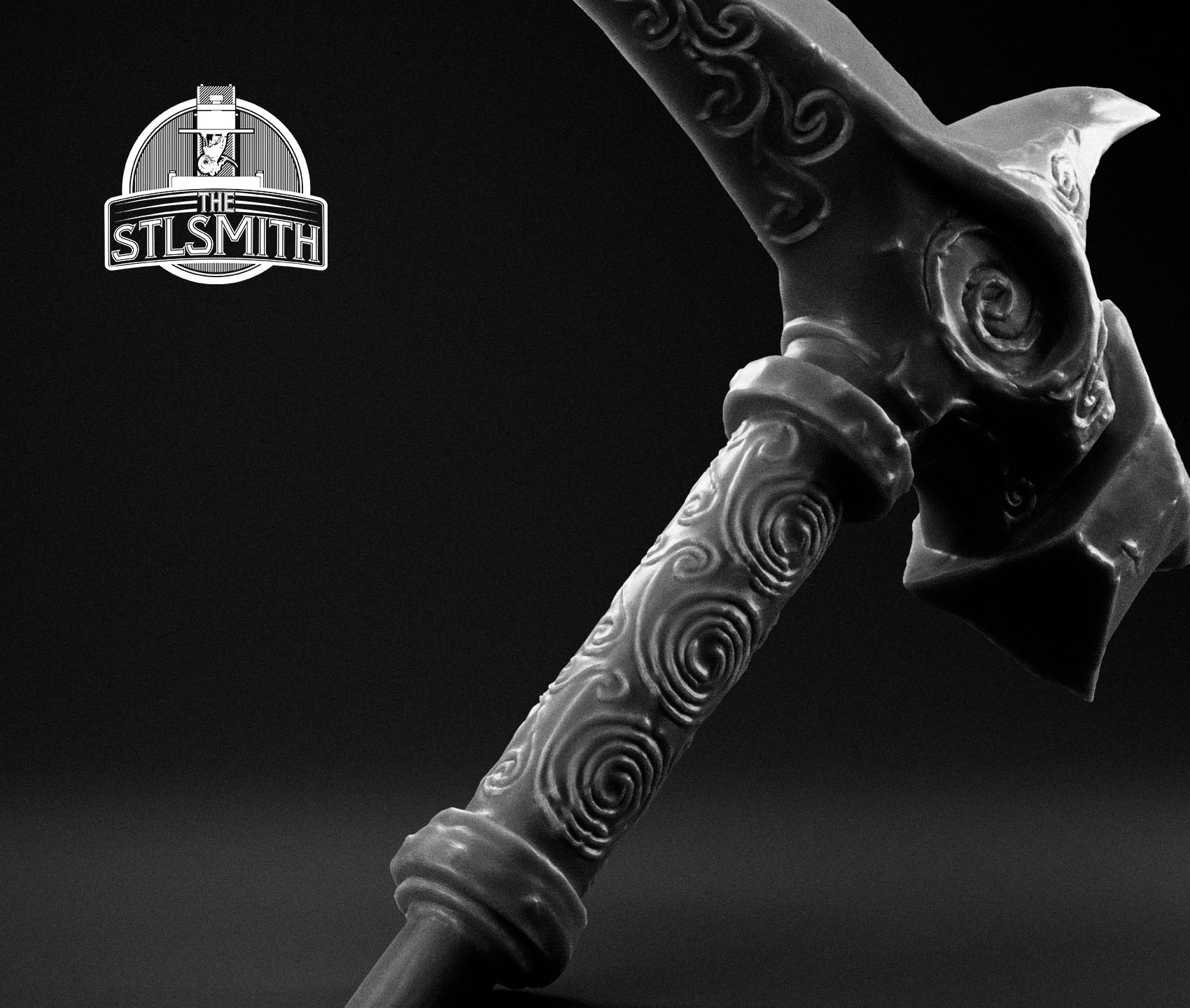 ebony war hammer render bw 02 ebony war hammer render bw 02