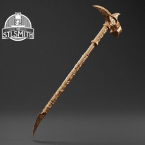 ebony war hammer render bronze