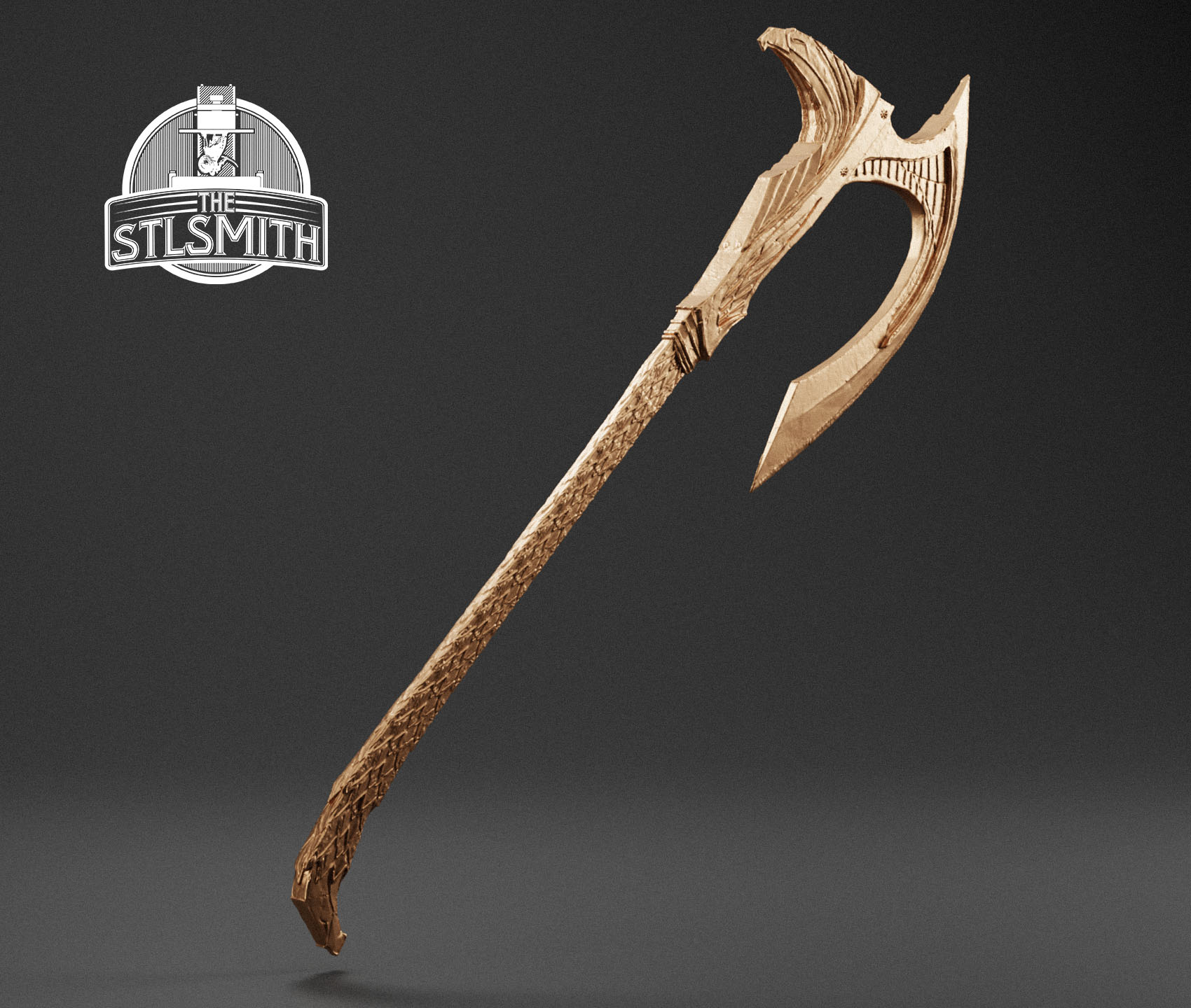elven battleaxe render bronze elven battleaxe render bronze