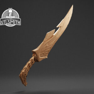 elven dagger render bronze
