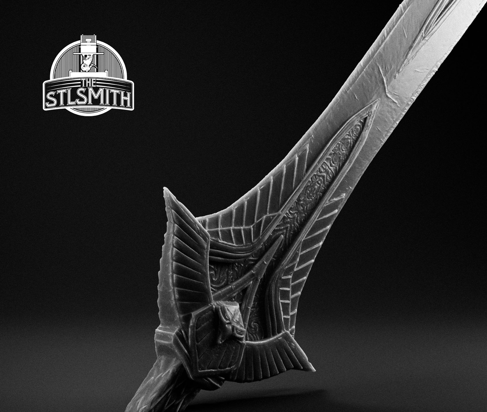 elven greatsword render bw 02 elven greatsword render bw 02