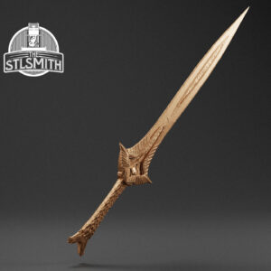 elven greatsword render bronze