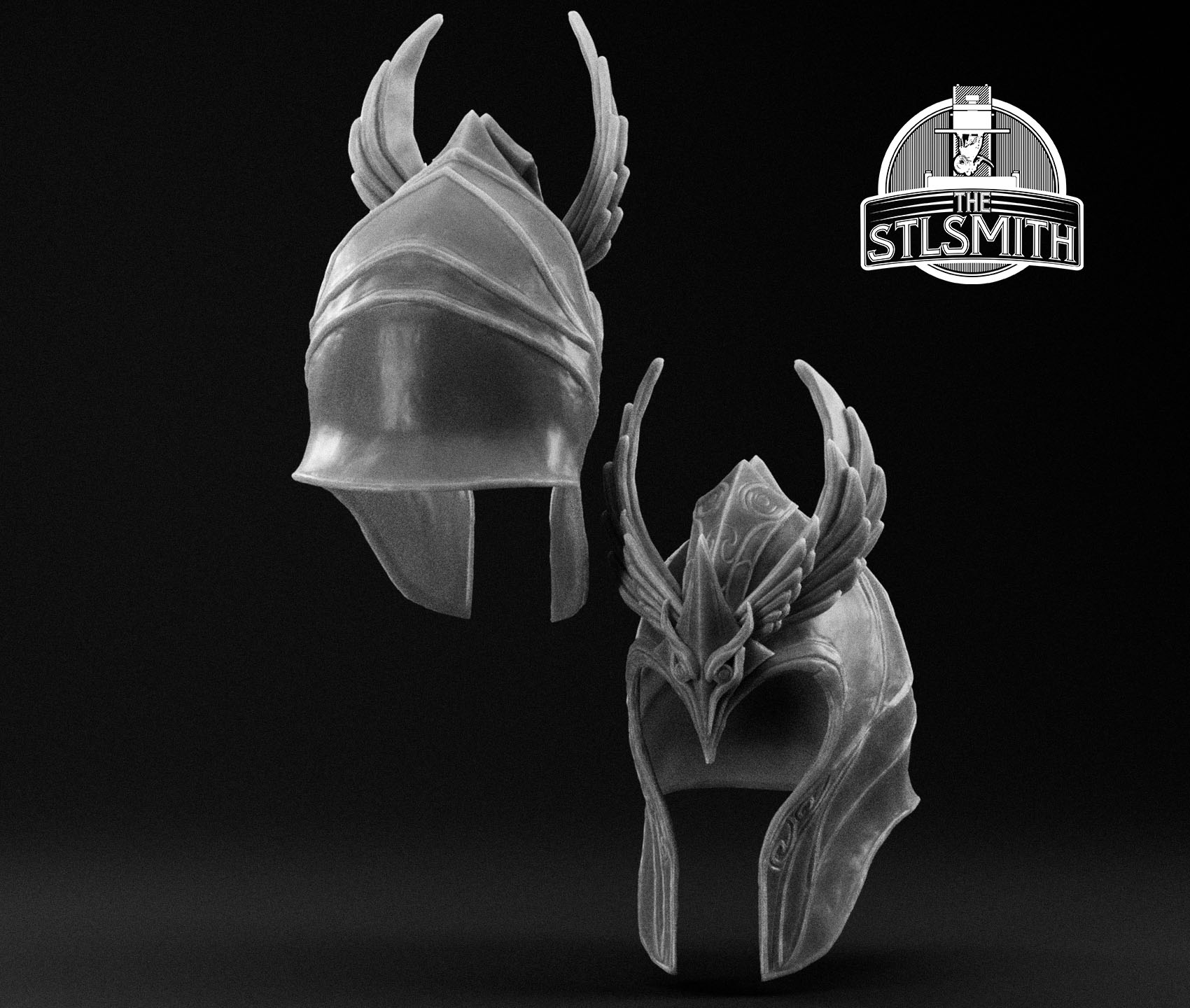 elven helmet render bw elven helmet render bw