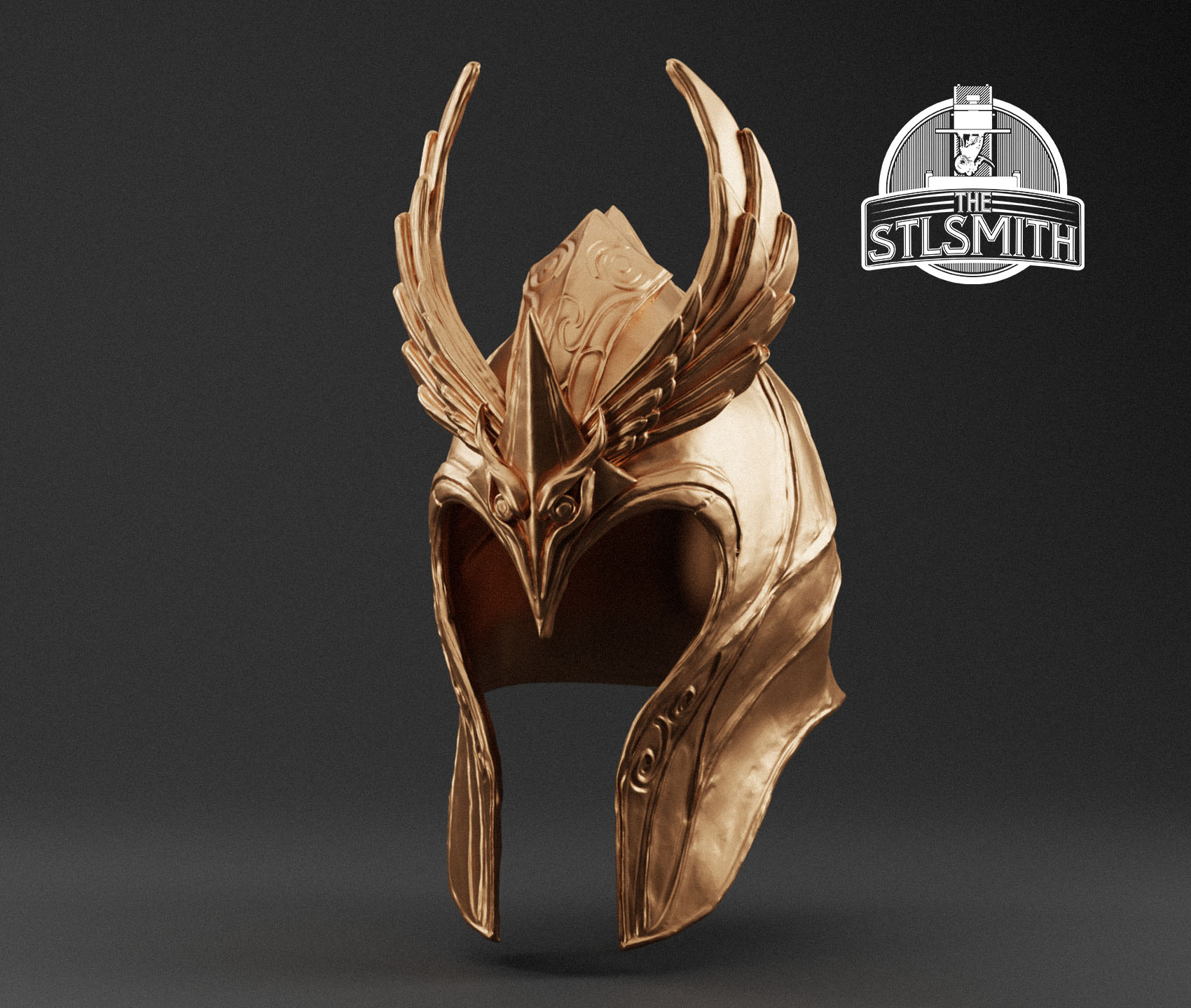 elven helmet render bronze elven helmet render bronze