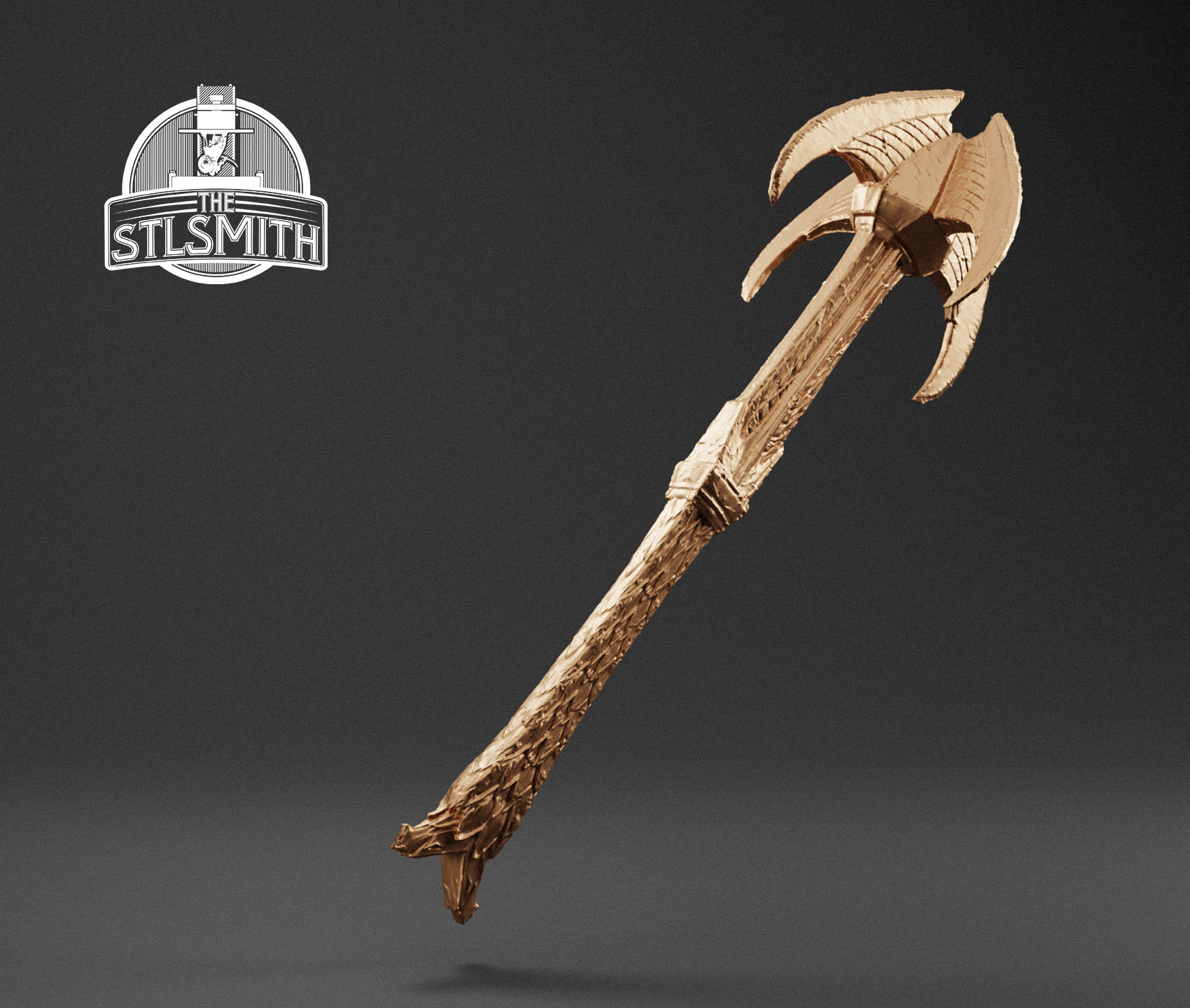 elven mace render bronze elven mace render bronze