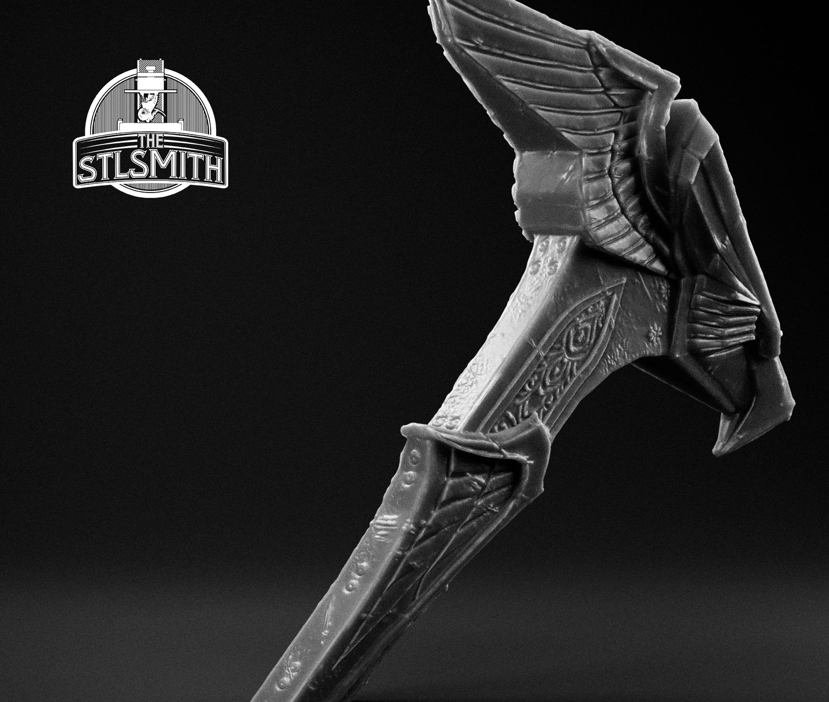 elven war hammer render bw 02 elven war hammer render bw 02