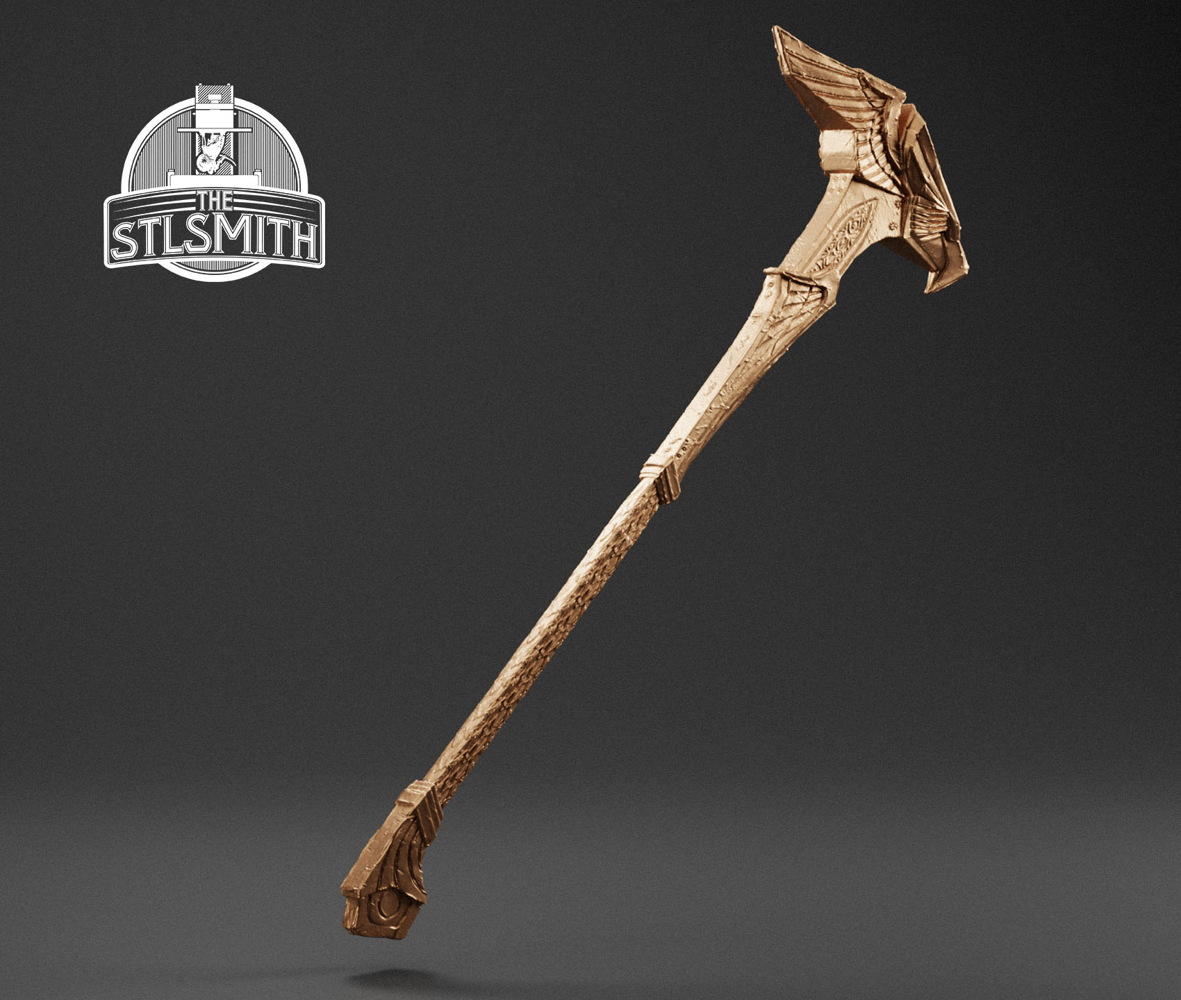 elven war hammer render bronze elven war hammer render bronze