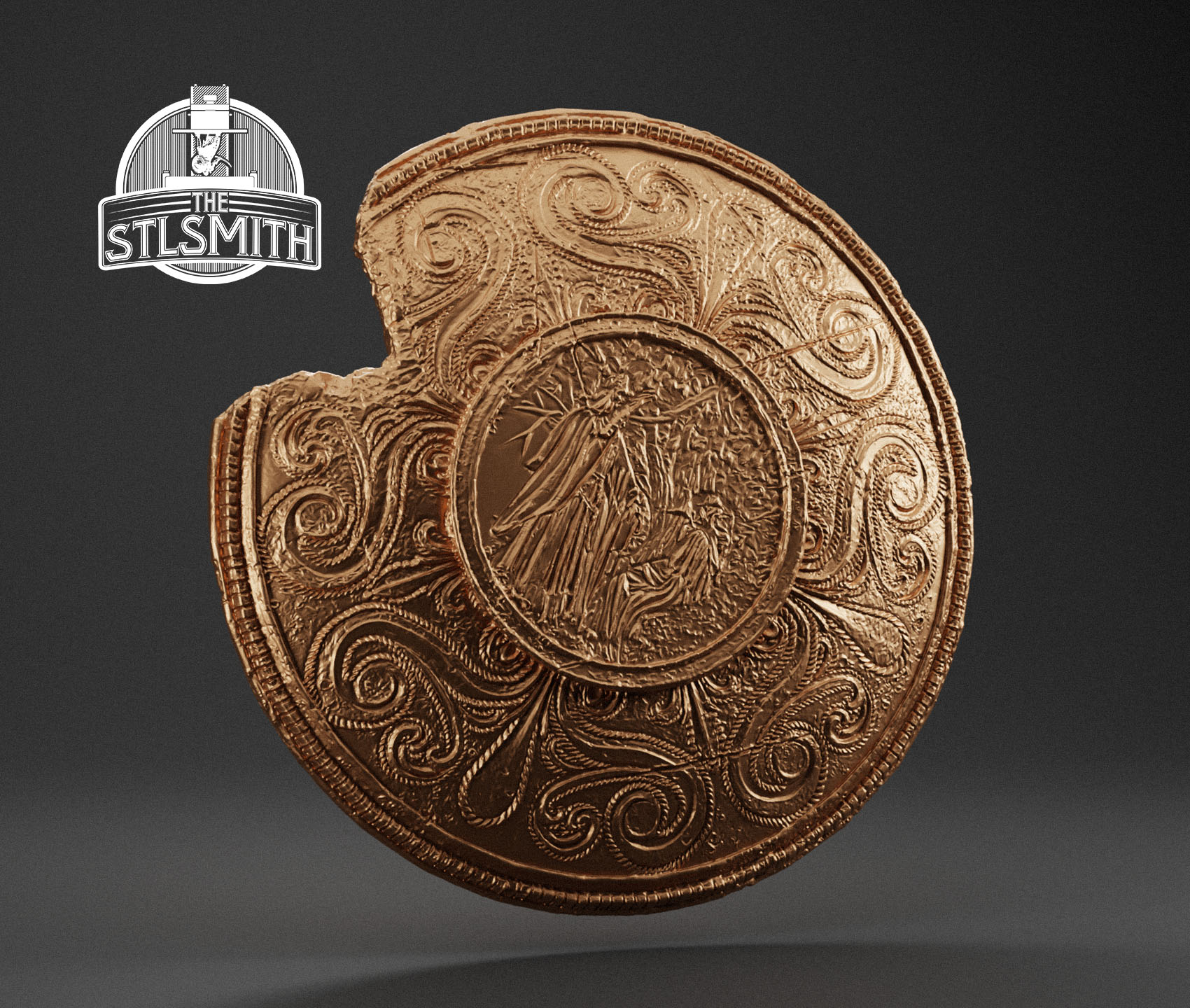 erdtree greatshield render bronze erdtree greatshield render bronze