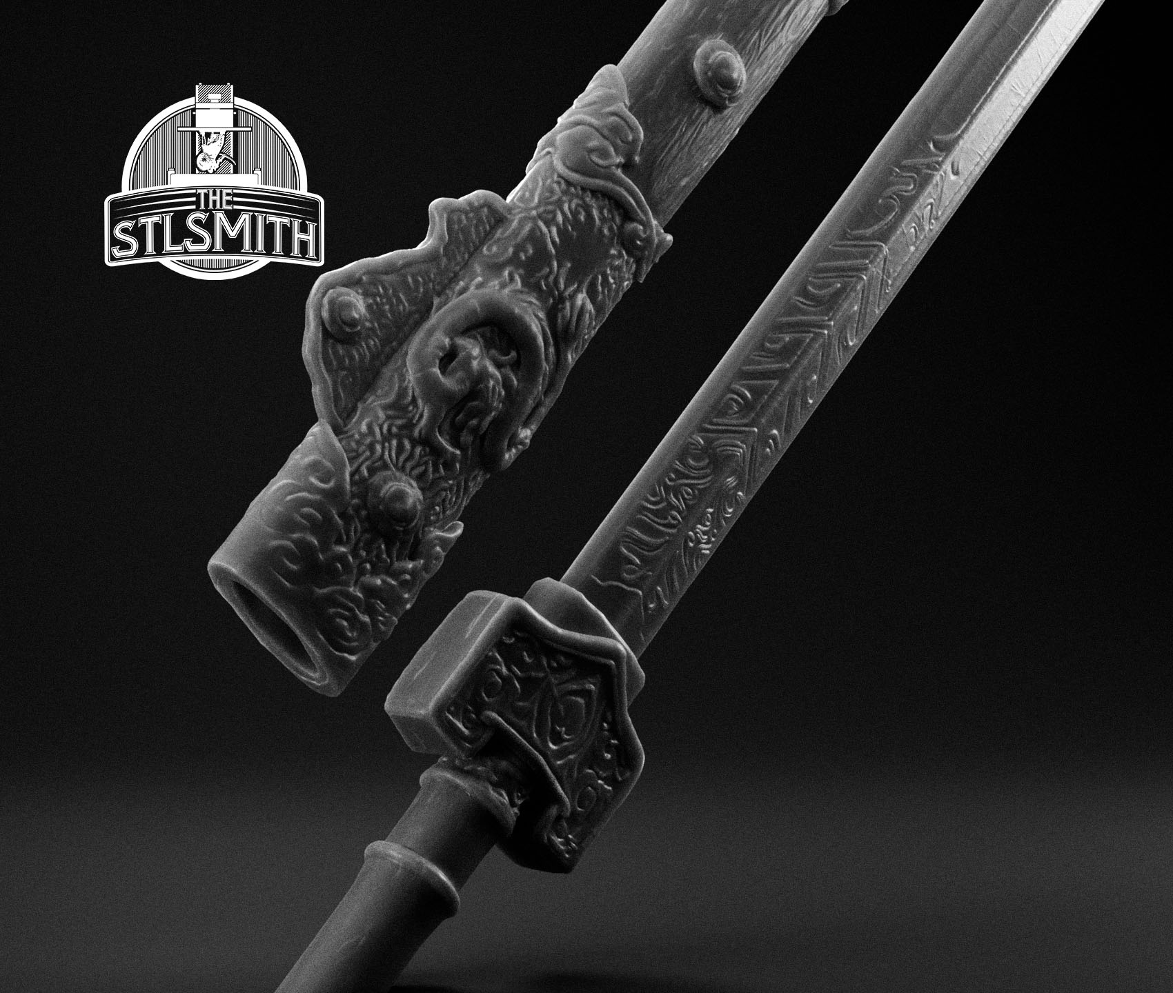 erlang shen sword sheath render bw 02 erlang shen sword sheath render bw 02