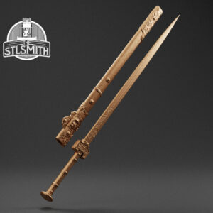 erlang shen sword sheath render bronze