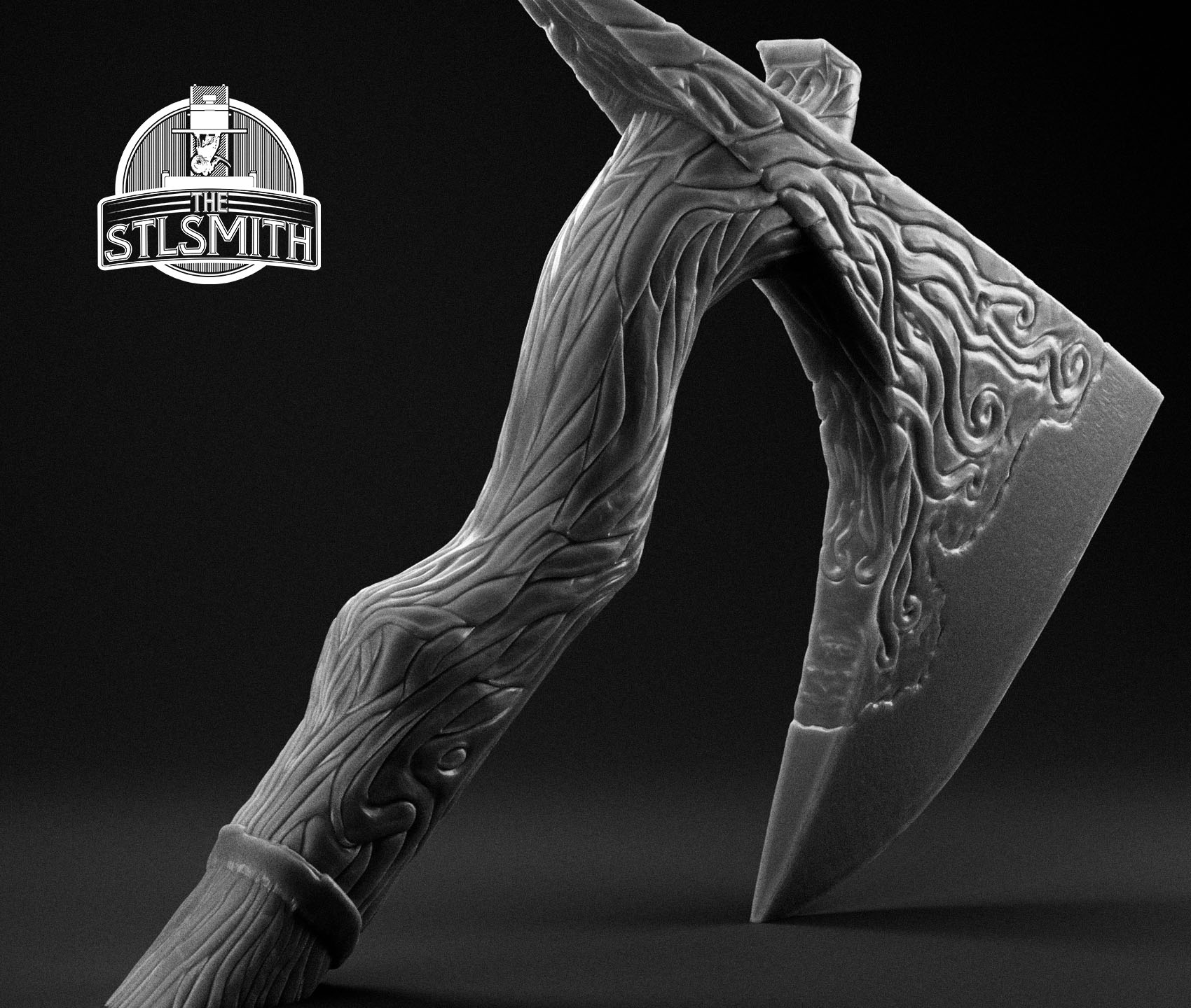 exceptional axe render bw 02 exceptional axe render bw 02