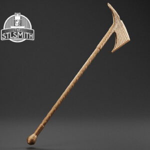 exceptional great axe render bronze
