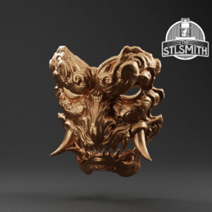 galeguard beast mask render bronze