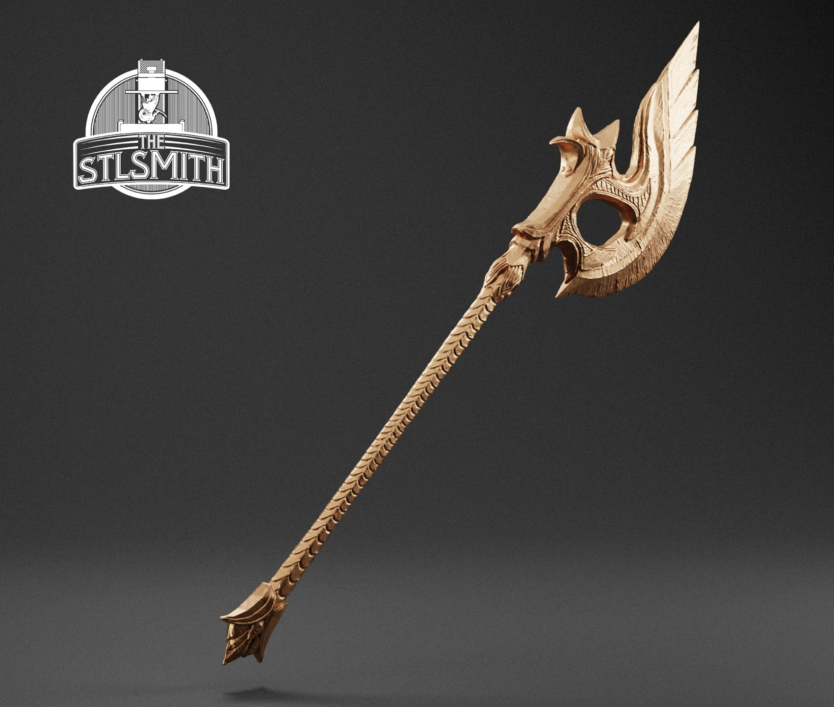 glass battleaxe render bronze glass battleaxe render bronze