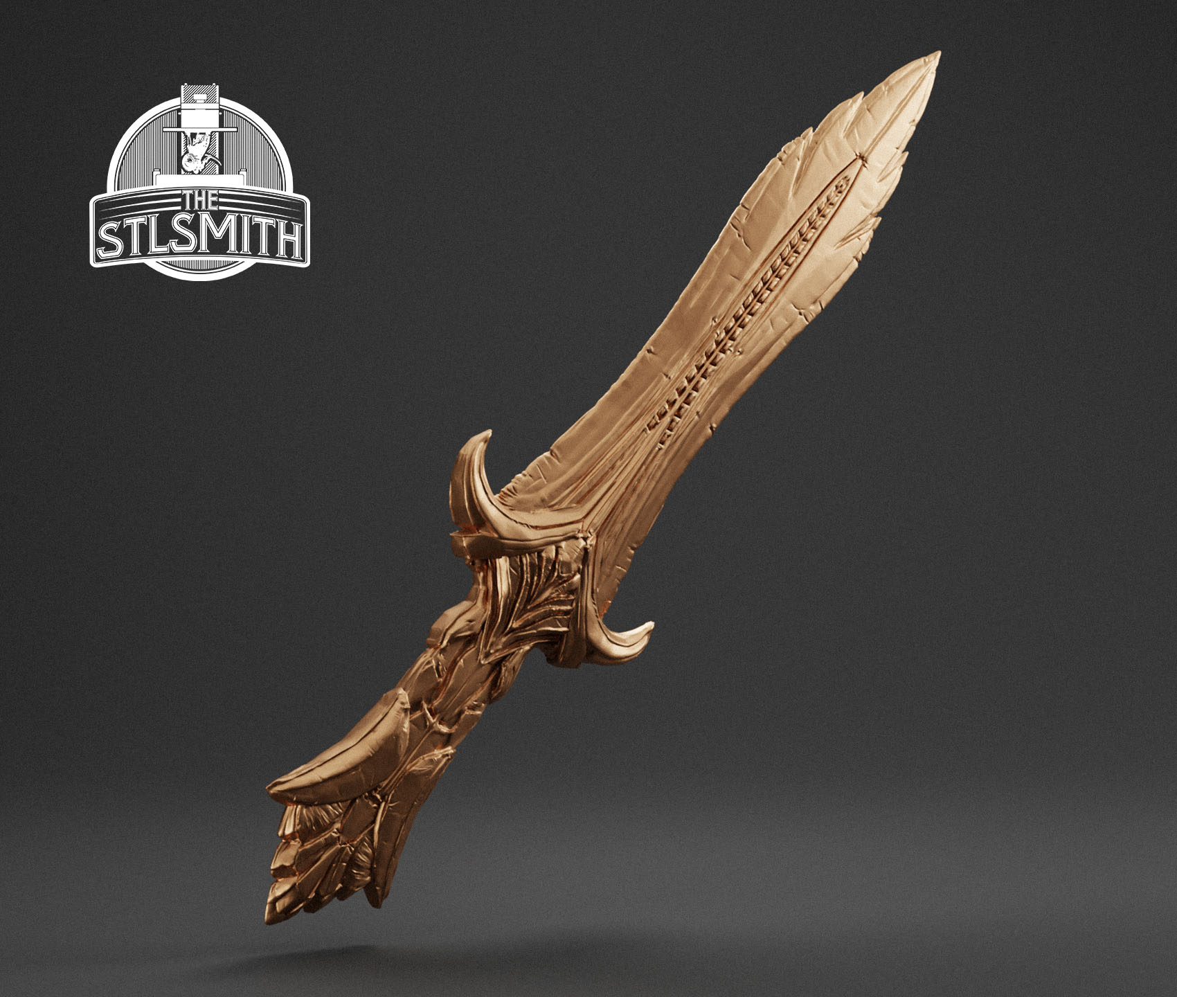 glass dagger render bronze glass dagger render bronze