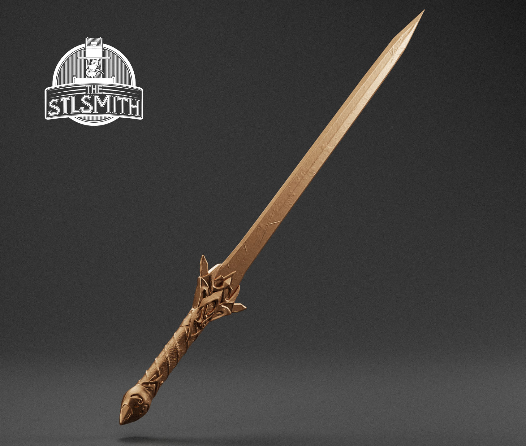 glass longsword render bronze glass longsword render bronze
