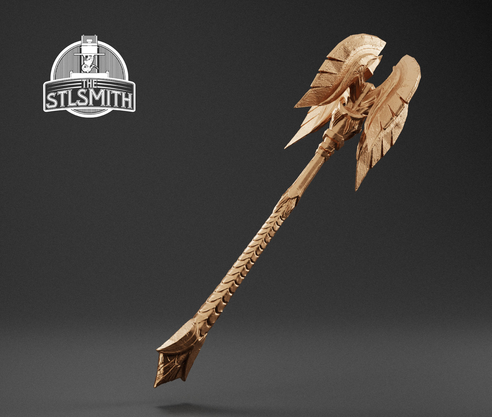 glass mace render bronze glass mace render bronze