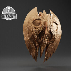 glass shield render bronze