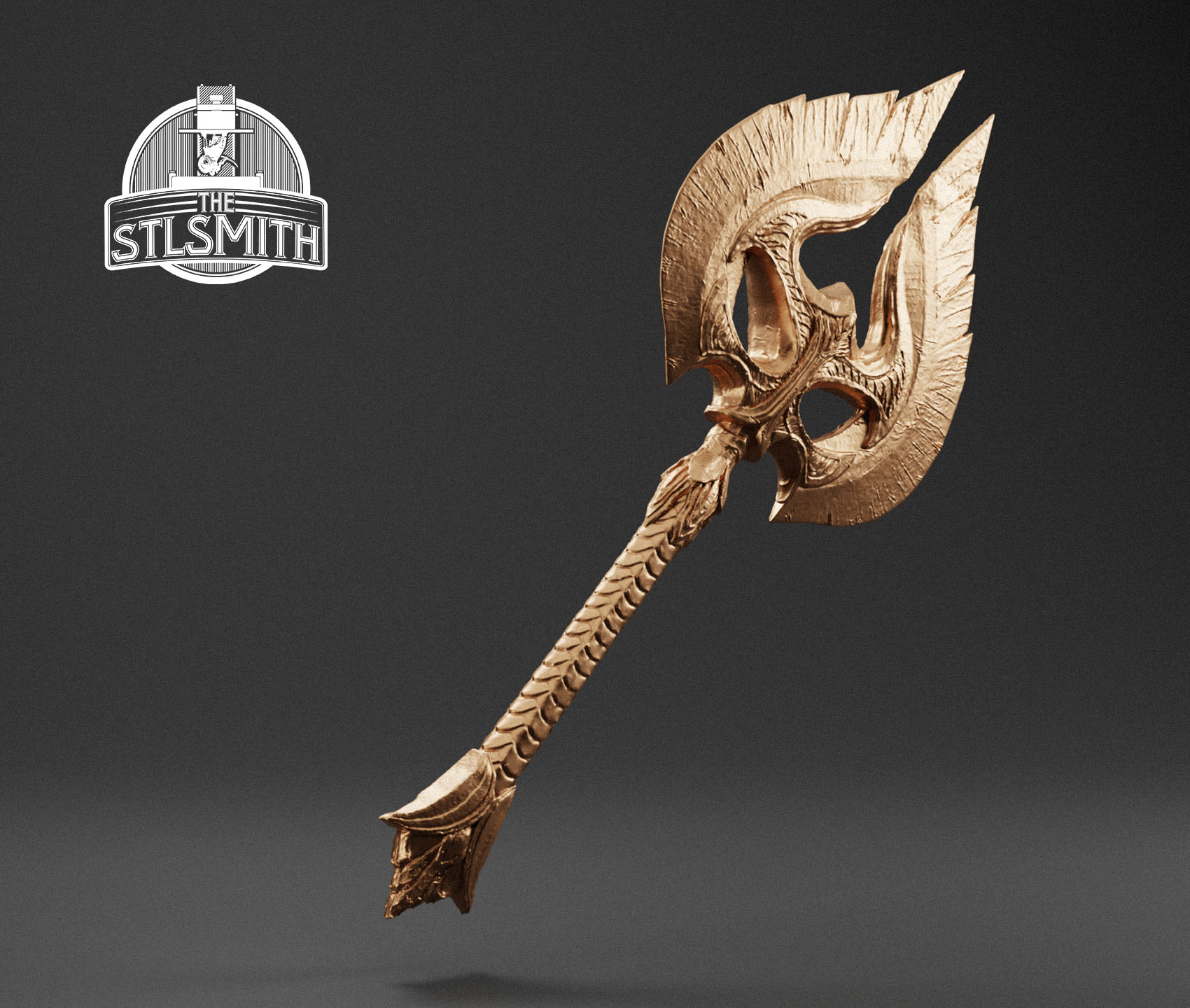 glass war axe render bronze glass war axe render bronze