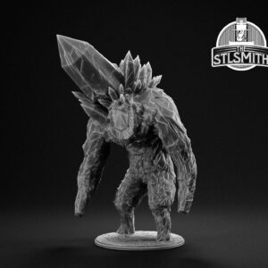 golden crystal golem render smith