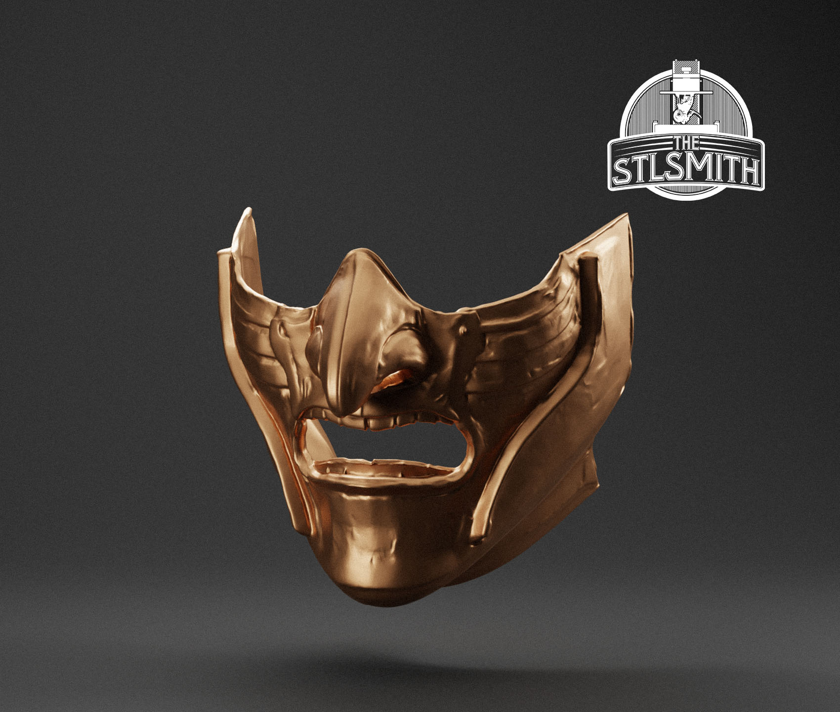 gosaku's visage mask render bronze gosaku's visage mask render bronze