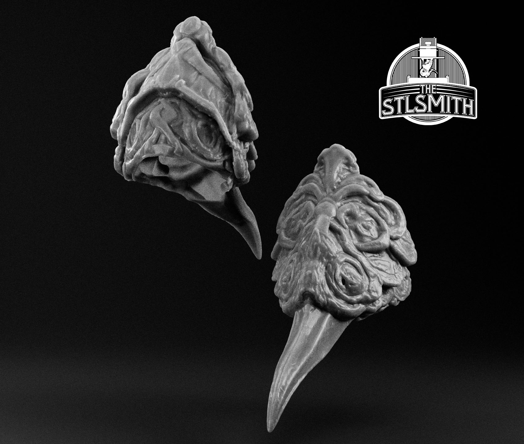 gravebird helm render bw gravebird helm render bw