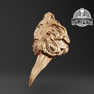 gravebird helm render bronze