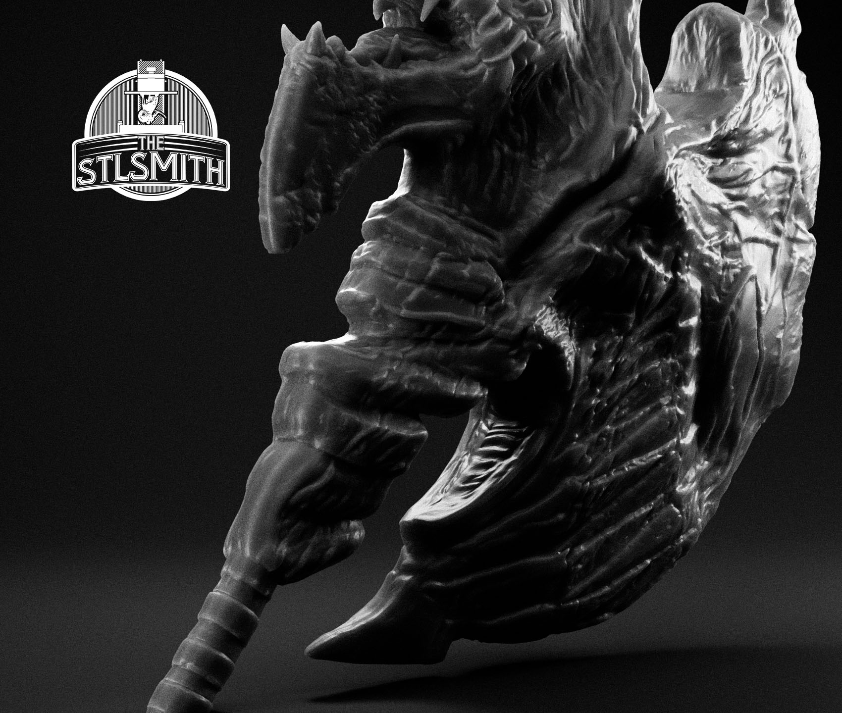 grinning axe render 02 bw grinning axe render 02 bw