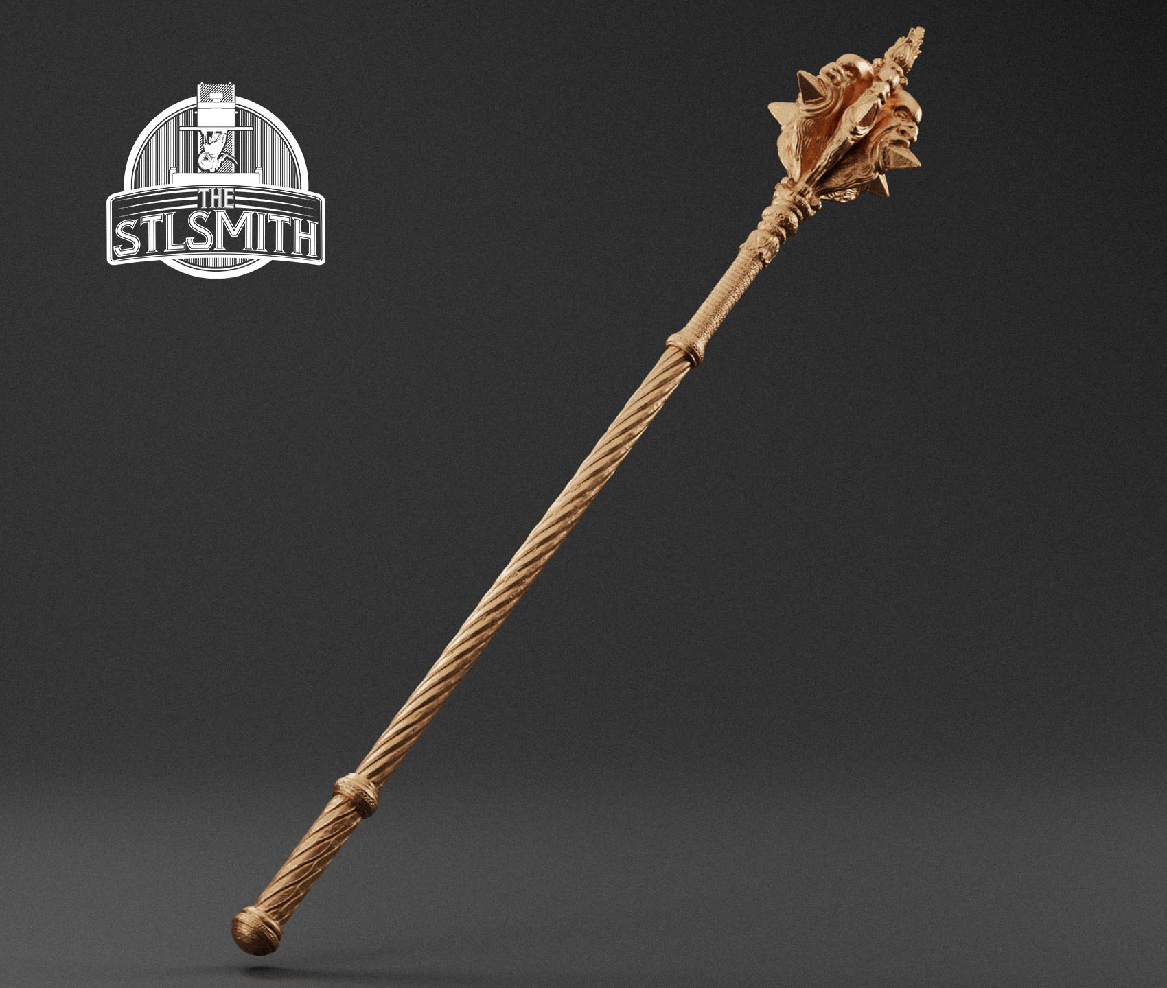 grotesque mace render bronze grotesque mace render bronze
